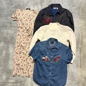 Womens Vintage Cottage Bundle of 4